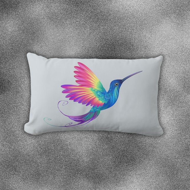 Hummingbird Liefde, vreugde & geluk | Kussen (Creator heeft geüpload)