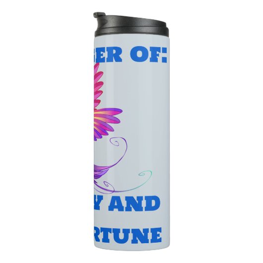 Hummingbird Liefde, vreugde & geluk | Thermosbeker (Geroteerd rechts)