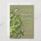 Hummingbird Limoen Tree Weddenschap Kaart (Voorkant)