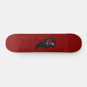 Hummingbird Logo Red Skateboard (Horizontaal)