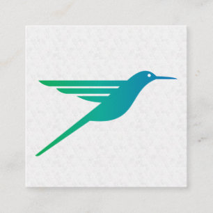 Hummingbird Logo Vierkante Visitekaartje