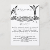 Hummingbird Love Bird Trouwinformatie Informatiekaartje (Voorkant)
