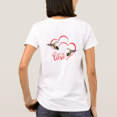 Hummingbird Love Hearts T-shirt (Achterkant)