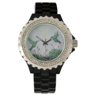 Hummingbird Love Horloge