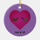 Hummingbird Love Keramisch Ornament (Voorkant)