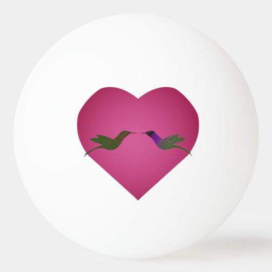 Hummingbird Love Pingpongbal (Voorkant)