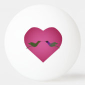 Hummingbird Love Pingpongbal (Achterkant)