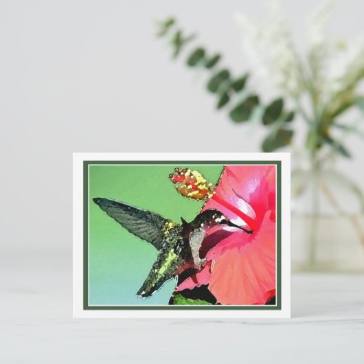 Hummingbird Lunch Briefkaart (Staand voorkant)