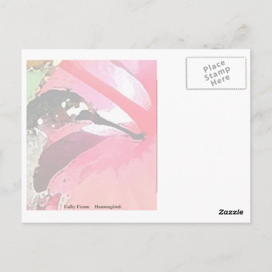 Hummingbird Lunch Briefkaart (Achterkant)