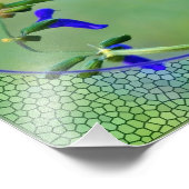 Hummingbird Lunch Illustratie Foto Afdruk (Hoek)