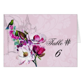 Hummingbird Magnolia Gepersonaliseerd Tabelnummerk