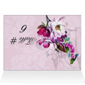 Hummingbird Magnolia Gepersonaliseerd Tabelnummerk (Binnen Horizontaal (Boven))