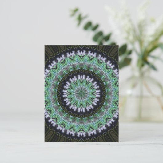 Hummingbird Mandala Briefkaart (Staand voorkant)
