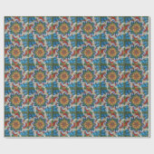 Hummingbird Mandala Design wrapping paper Cadeaupapier (Vlak)