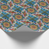 Hummingbird Mandala Design wrapping paper Cadeaupapier (Hoek)