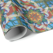 Hummingbird Mandala Design wrapping paper Cadeaupapier (Rol Hoek)