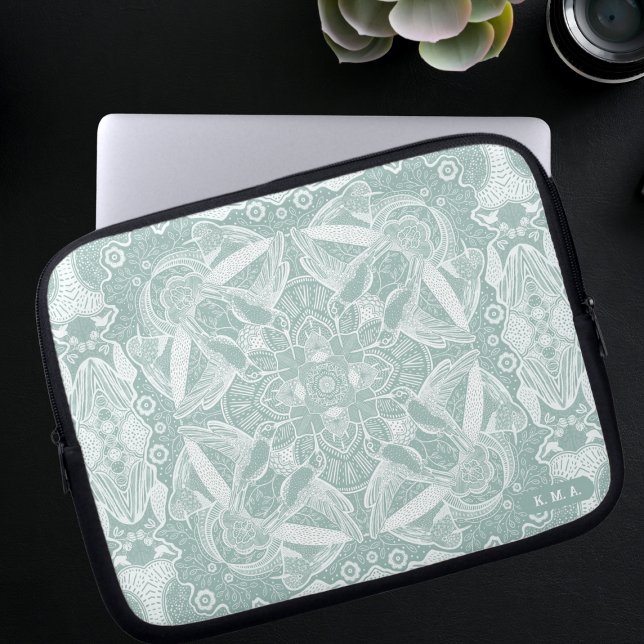 Hummingbird Mandala Laptop Sleeve (Creator heeft geüpload)