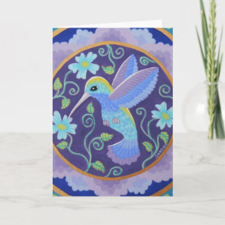 Hummingbird mandala wenskaart kaart
