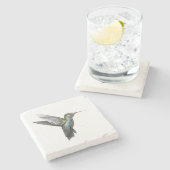 Hummingbird Marble Onderzetter (Zijkant)