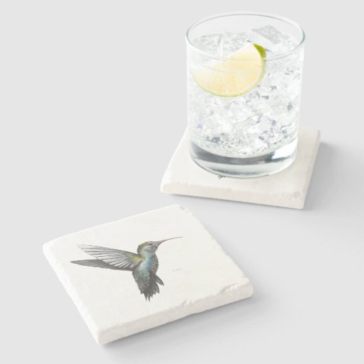 Hummingbird Marble Onderzetter (Zijkant)