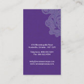 Hummingbird Massage Therapist Visitekaartjes (Achterkant)