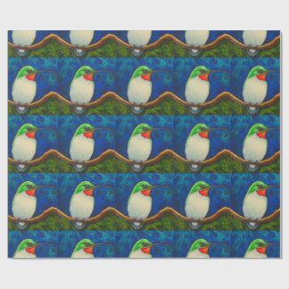 HUMMINGBIRD MATTE WRAPPED PAPIER