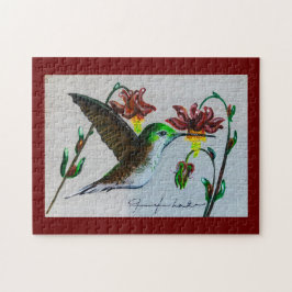 Hummingbird Merlot Puzzle Legpuzzel