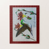 Hummingbird Merlot Puzzle Legpuzzel (Verticaal)