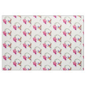 Hummingbird met Fuchsia Blossom Stof (Fat Quarter)