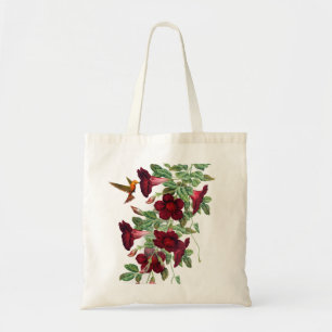 Hummingbird met Mandevillea Flowers Tote Bag