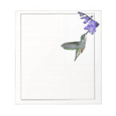 Hummingbird met Mona Lavender Notitieblok (Voorkant)