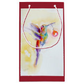 Hummingbird met sierbloem klein cadeauzakje (Achterkant)