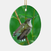 Hummingbird met spreiding van de vleugels keramisch ornament (Rechts)