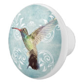 Hummingbird met Vlaamse achtergrond Keramische Knop (Rechts)