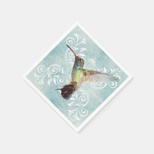 Hummingbird met Vlaamse achtergrond Servet (Hoek)