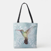 Hummingbird met Vlaamse achtergrond Tote Bag (Achterkant)