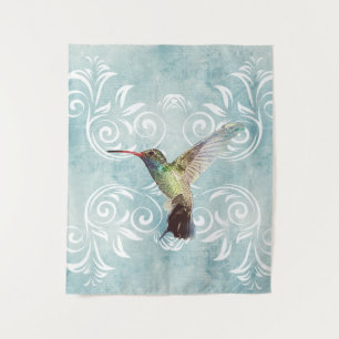 Hummingbird met Vlaamse achtergrond Wandkleed