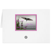 Hummingbird met zomerhypothese (Achterkant Horizontaal)