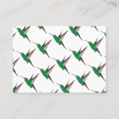 Hummingbird Mighty, Standard Matte Visitekaartje (Achterkant)