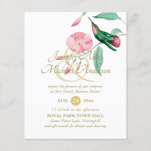 Hummingbird Mint Green Pink FAMILY REUNION Class