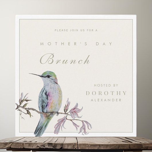  Hummingbird Moederdag Brunch Uitnodiging