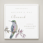  Hummingbird Moederdag Brunch Uitnodiging