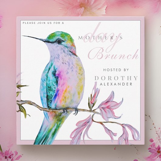 Hummingbird Moederdag Brunch Uitnodiging
