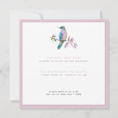 Hummingbird Moederdag Brunch Uitnodiging (Achterkant)