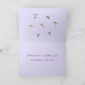 Hummingbird Moederdag Card Kaart (Binnen)