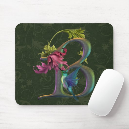 Hummingbird Monogram B Muismat (Met muis)