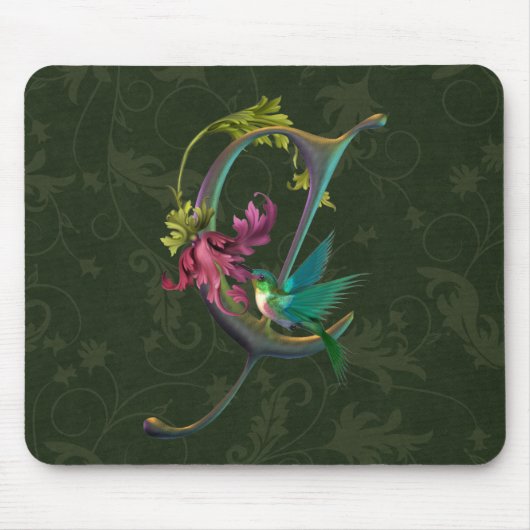 Hummingbird Monogram C Muismat (Voorkant)