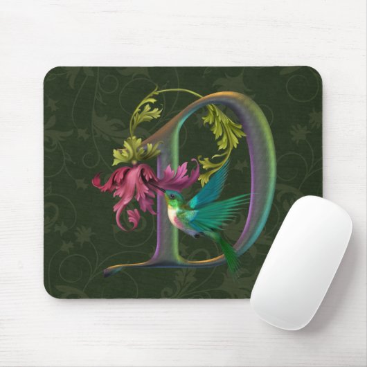 Hummingbird Monogram D Muismat (Met muis)
