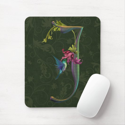 Hummingbird Monogram J Muismat (Met muis)