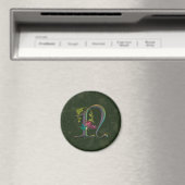 Hummingbird Monogram N Magneet (Insitu (Vaatwasser))